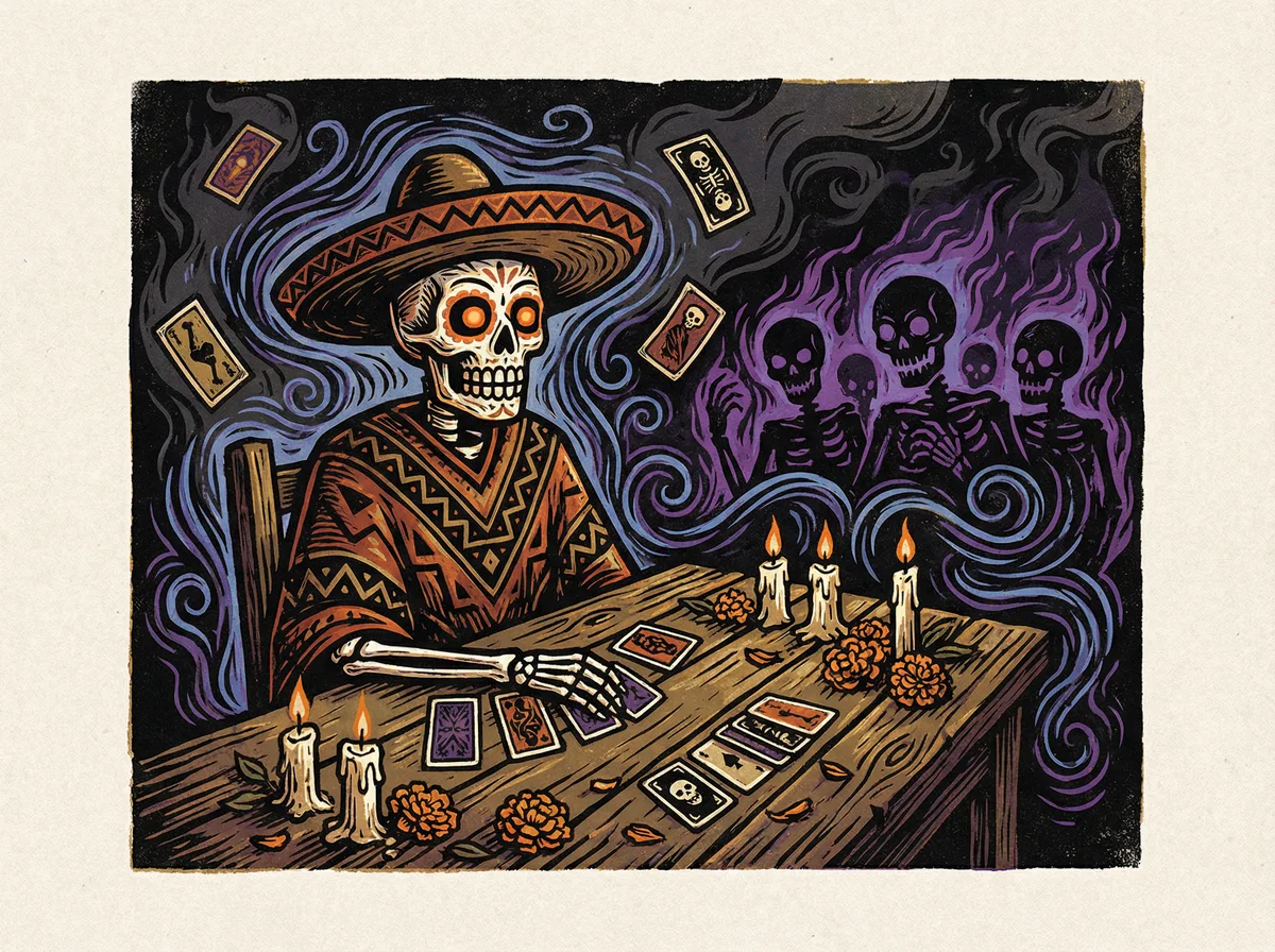 开元棋牌德州扑克心理博弈读魂术插画